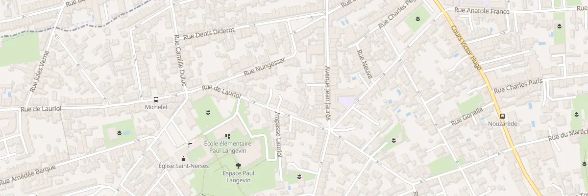 Plan du 156 Rue Lauriol à Bègles