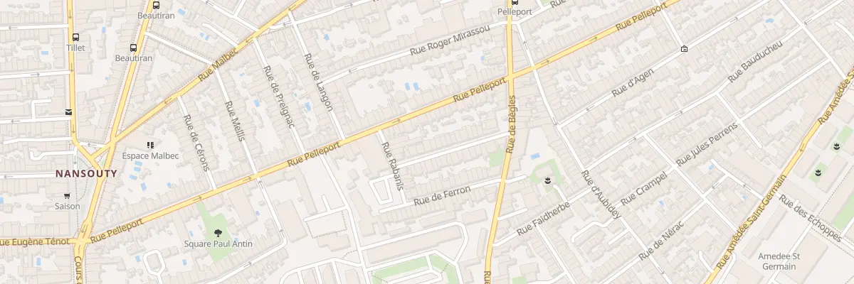 Plan du 25 Rue Bazemont à Bordeaux
