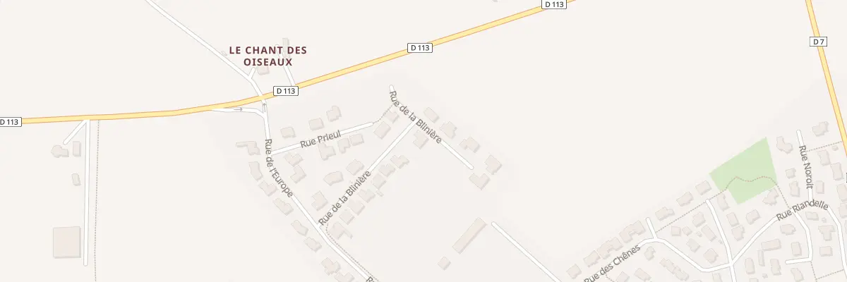 Plan du 18 Rue de la Bliniere à Aron