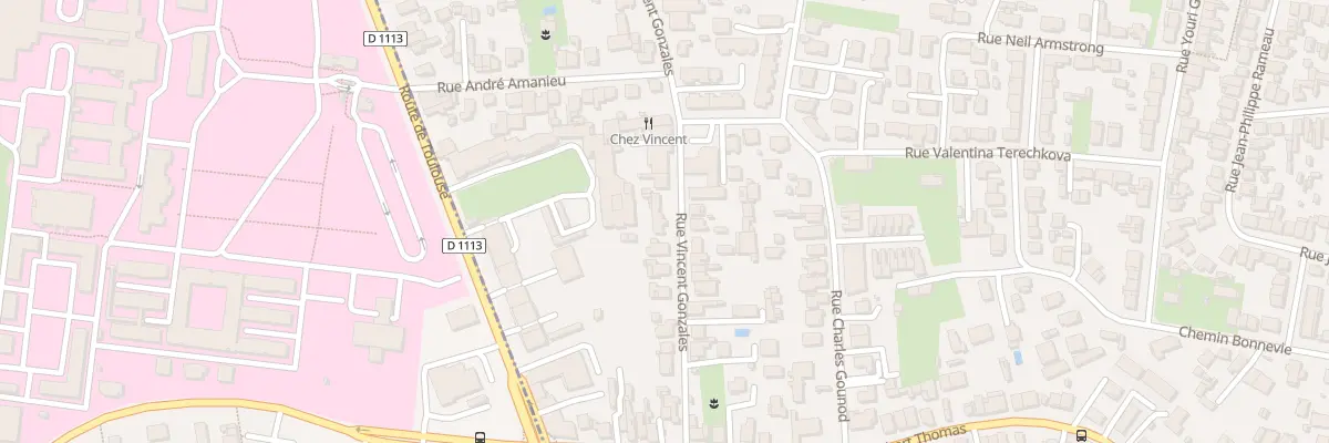Plan du 24 Rue Vincent Gonzales à Bègles