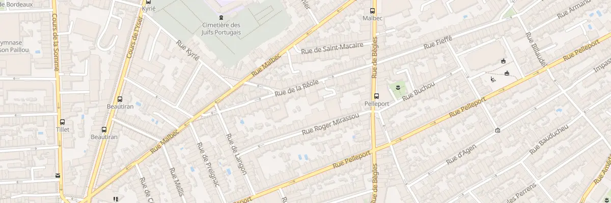 Plan du 20 Rue de la Réole à Bordeaux