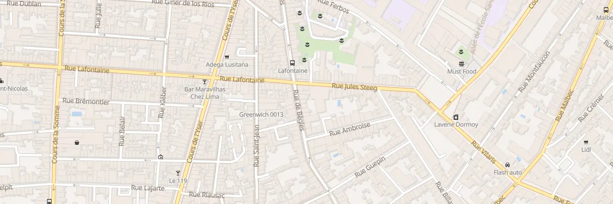 Plan du 74 Rue de Bègles à Bordeaux