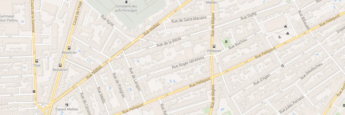 Plan du 37 Rue Roger Mirassou à Bordeaux