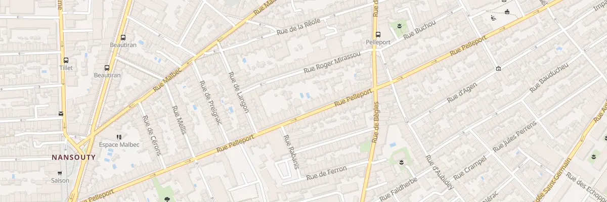 Plan du 193 Rue Pelleport à Bordeaux