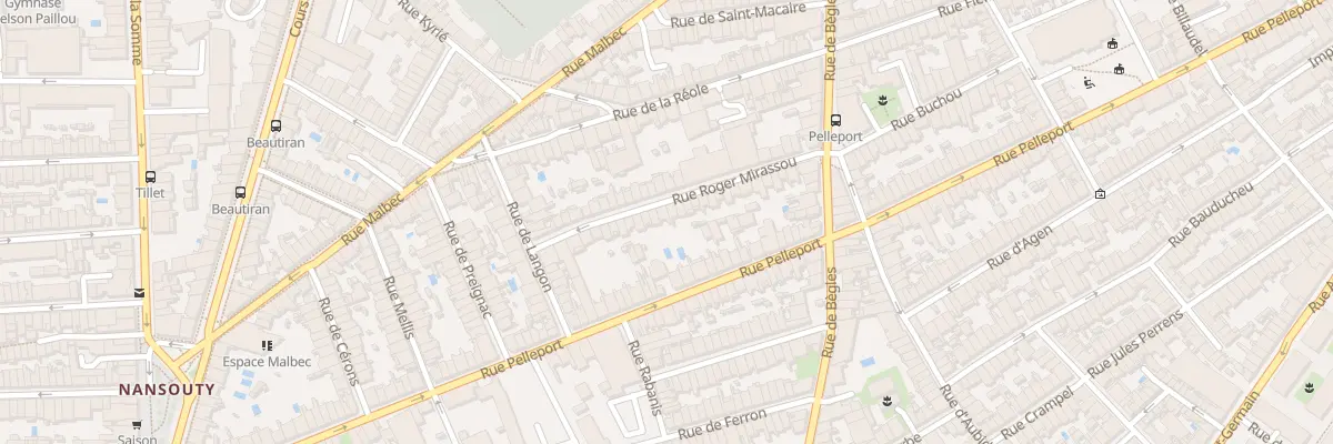 Plan du 40 Rue Roger Mirassou à Bordeaux