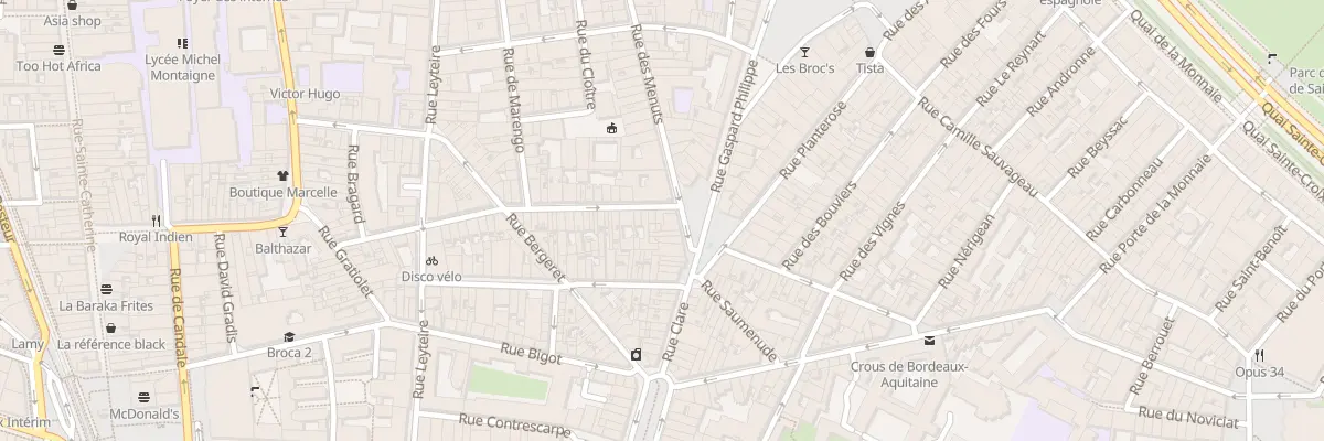 Plan du 4 Rue Permentade à Bordeaux