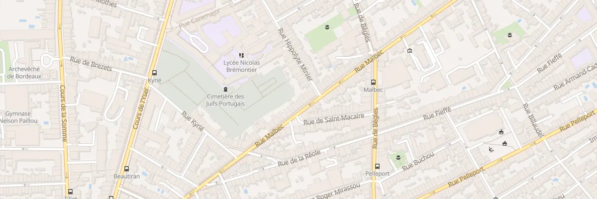 Plan du 163 Rue Malbec à Bordeaux