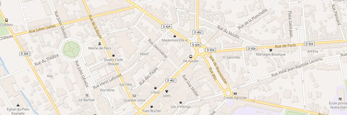 Plan du 12 Rue du Six Juin à Flers