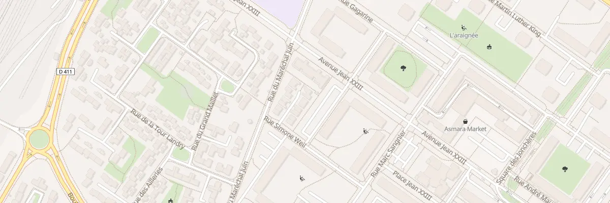 Plan du 5 Sq du Commandant Cousteau à Angers