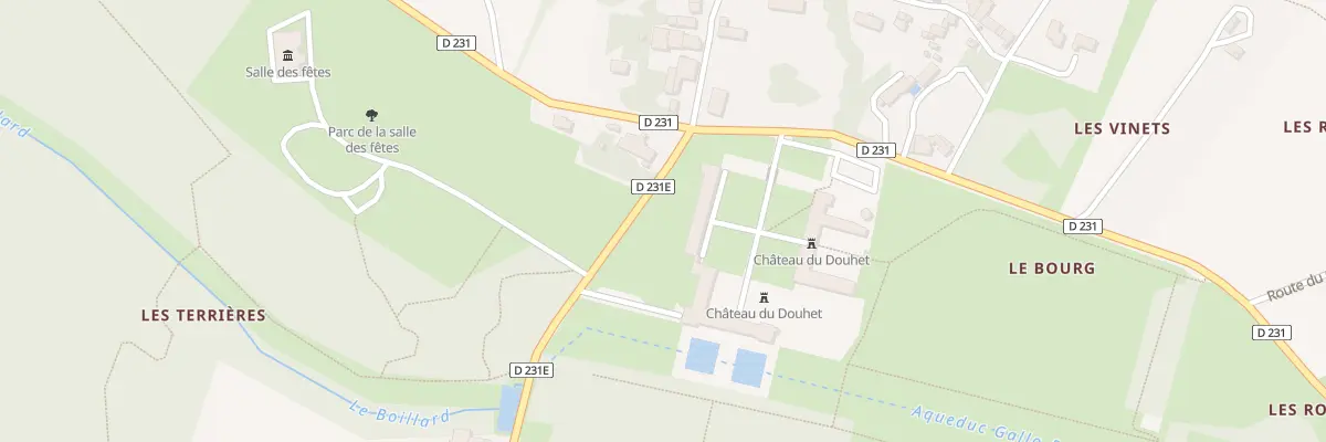 Plan du 2 Rte du Château au Douhet