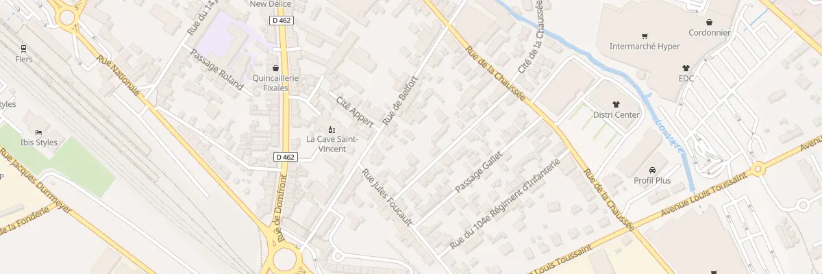 Plan du 59 Rue de Belfort à Flers