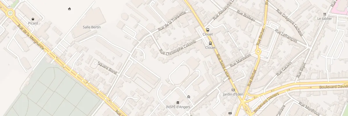 Plan du 11 Rue Christophe Colomb à Angers