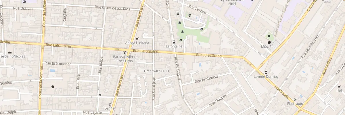 Plan du 59 Rue de Bègles à Bordeaux