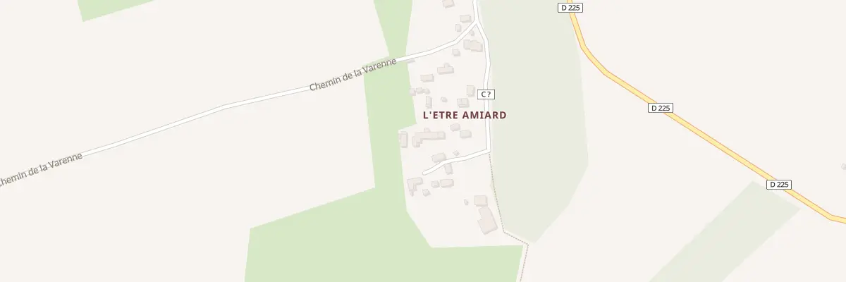 Plan du 10 Village de L’Etre Amiard à Banvou