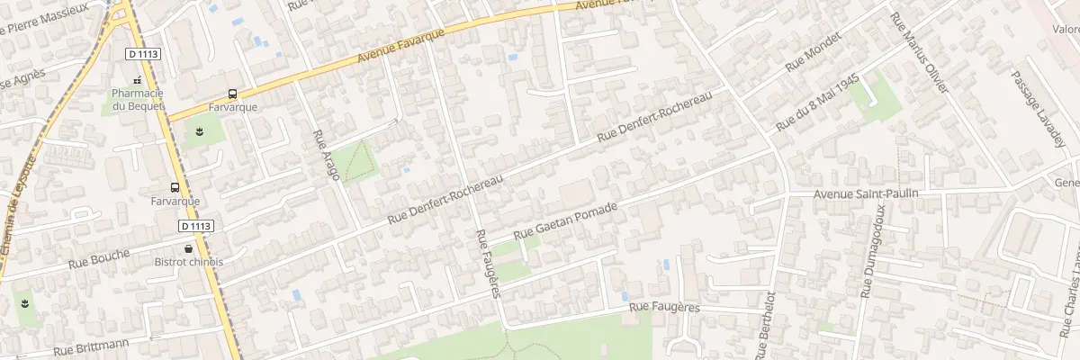 Plan du 38B Rue Denfert-Rochereau à Bègles
