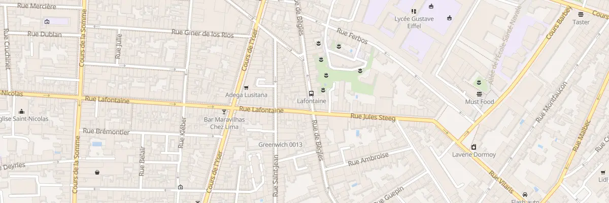 Plan du 55 Rue de Bègles à Bordeaux