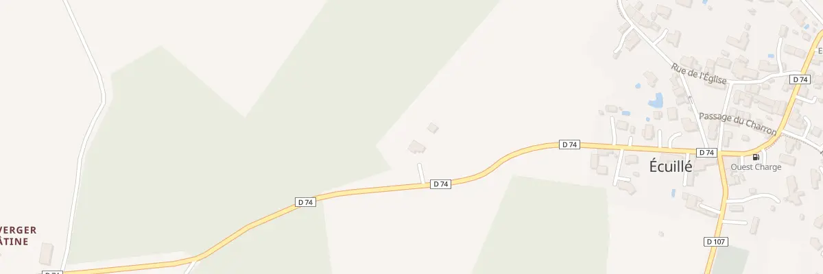 Plan du 2 Rte de la Croix de Beauvais à Écuillé