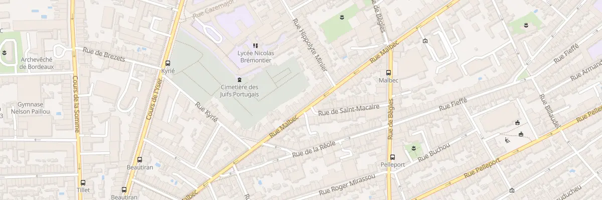 Plan du 171 Rue Malbec à Bordeaux