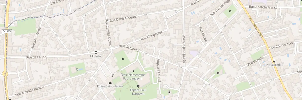 Plan du 122 Rue Lauriol à Bègles