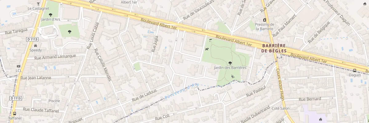 Plan du 99 Bd Albert 1er à Bordeaux