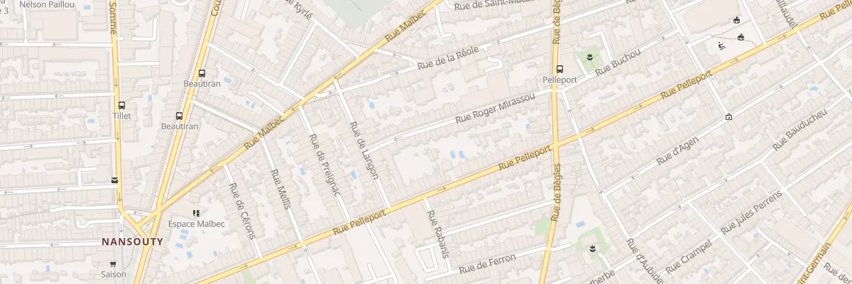 Plan du 50 Rue Roger Mirassou à Bordeaux