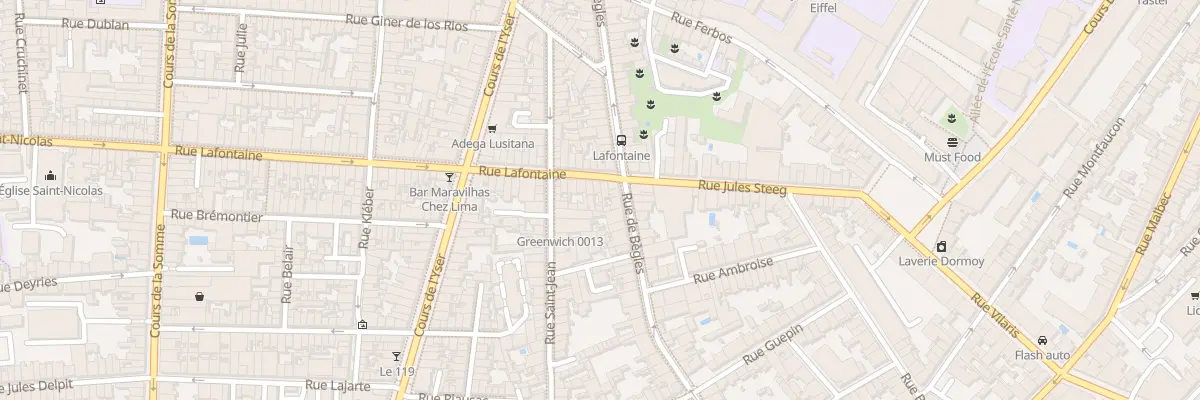Plan du 95 Rue Lafontaine à Bordeaux