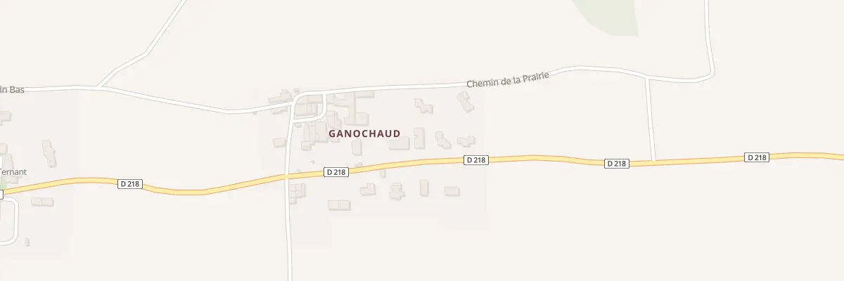 Plan du 94 Rue de Ganochaud à Ternant