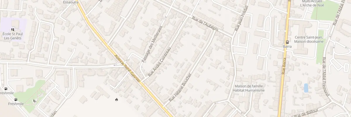 Plan du 22 Rue André Cointreau à Angers