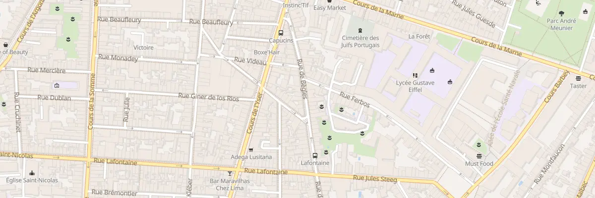 Plan du 31 Rue de Bègles à Bordeaux