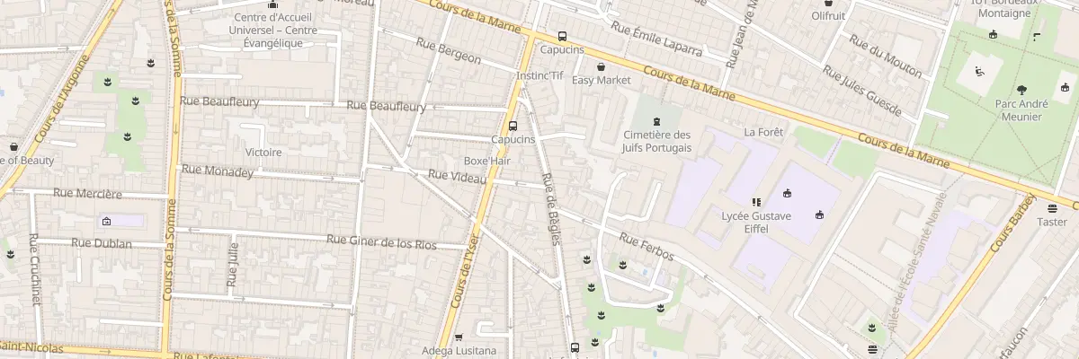 Plan du 17 Rue de Bègles à Bordeaux