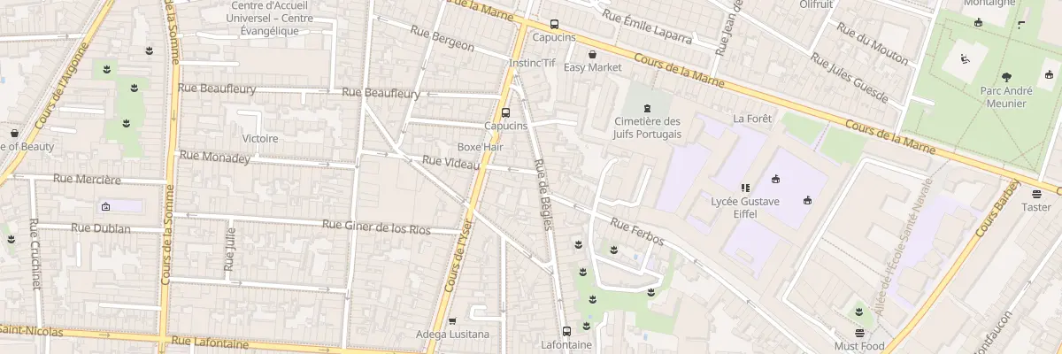 Plan du 19 Rue de Bègles à Bordeaux