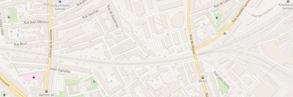 Plan du 25 Rue des Poilus 1914-1918 à Bordeaux