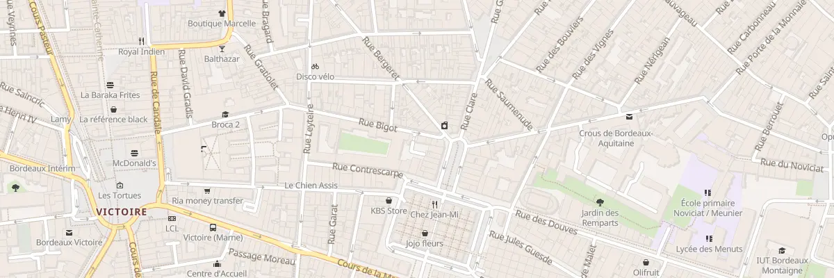 Plan du 31 Rue Bigot à Bordeaux