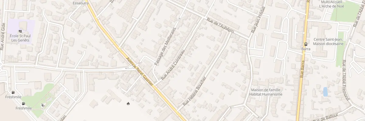 Plan du 20 Rue André Cointreau à Angers