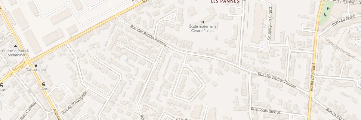 Plan du 33 Rue des petites Pannes à Angers