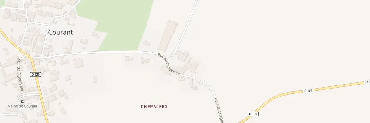 Plan du 27 Rue de Chepniers à Courant