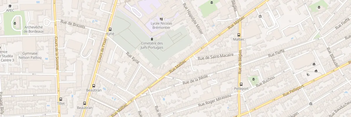 Plan du 181B Rue Malbec à Bordeaux