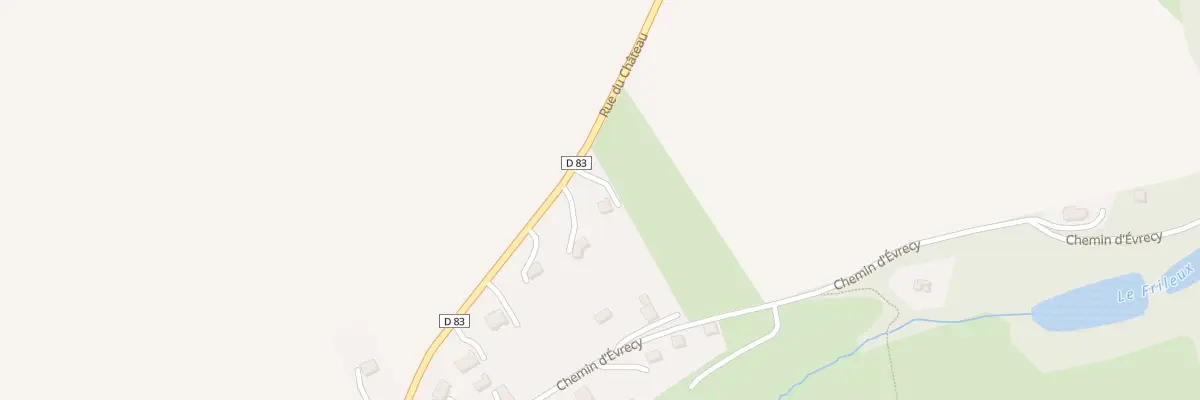 Plan du 1176 Rue du Château à Landes-sur-Ajon