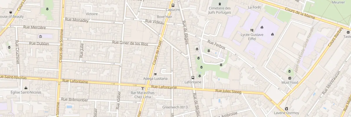 Plan du 8 Rue Saint-Jean à Bordeaux