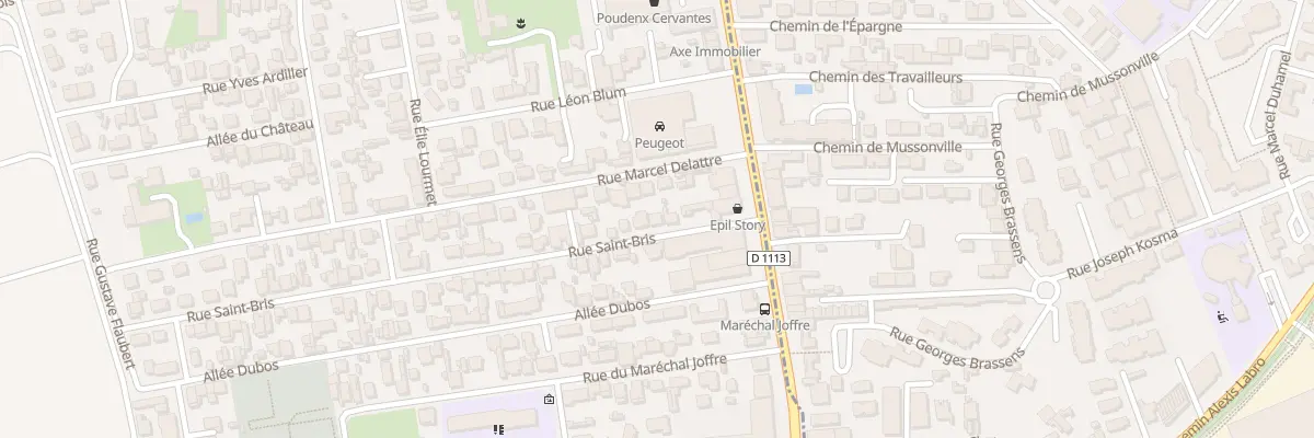 Plan du 5 Rue Saint Bris à Villenave-d’Ornon
