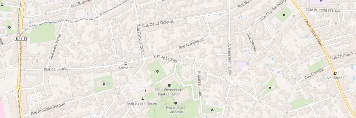 Plan du 112 Rue Lauriol à Bègles