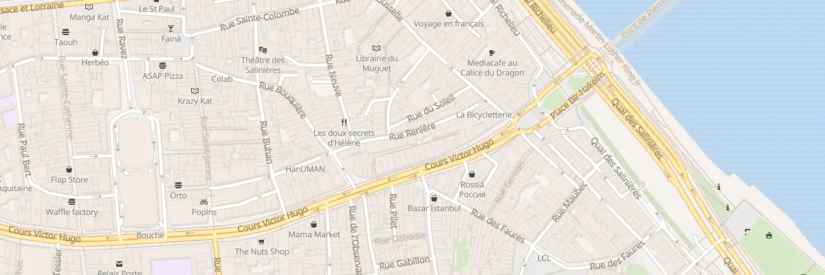 Plan du 20 Rue Renière à Bordeaux
