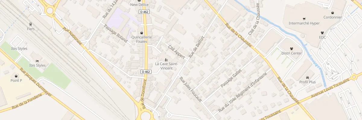 Plan du 60 Rue de Belfort à Flers