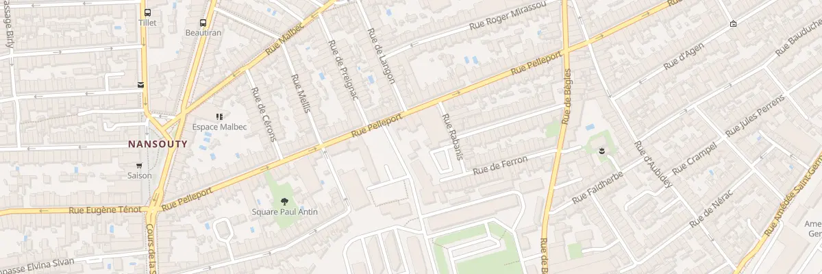 Plan du 238 Rue Pelleport à Bordeaux