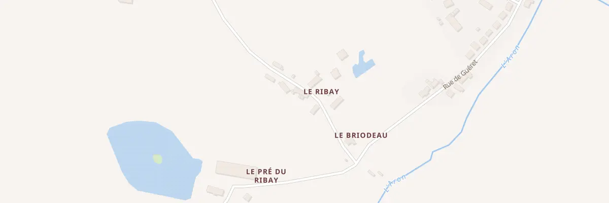 Plan du 2 Le Ribay à Aron