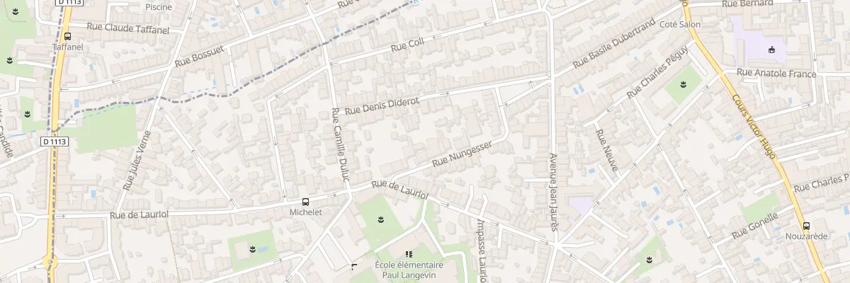 Plan du 21 Rue Nungesser à Bègles