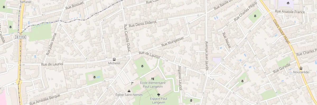Plan du 110 Rue Lauriol à Bègles