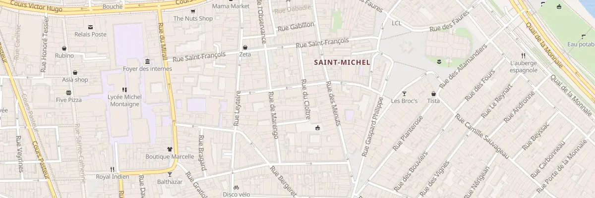 Plan du 17 Rue du Cloitre à Bordeaux