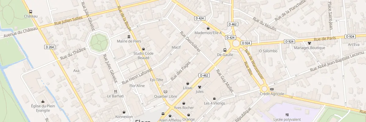 Plan du 6 Rue des Pages à Flers