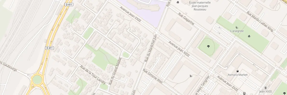 Plan du 38 Rue des Tournebelles à Angers